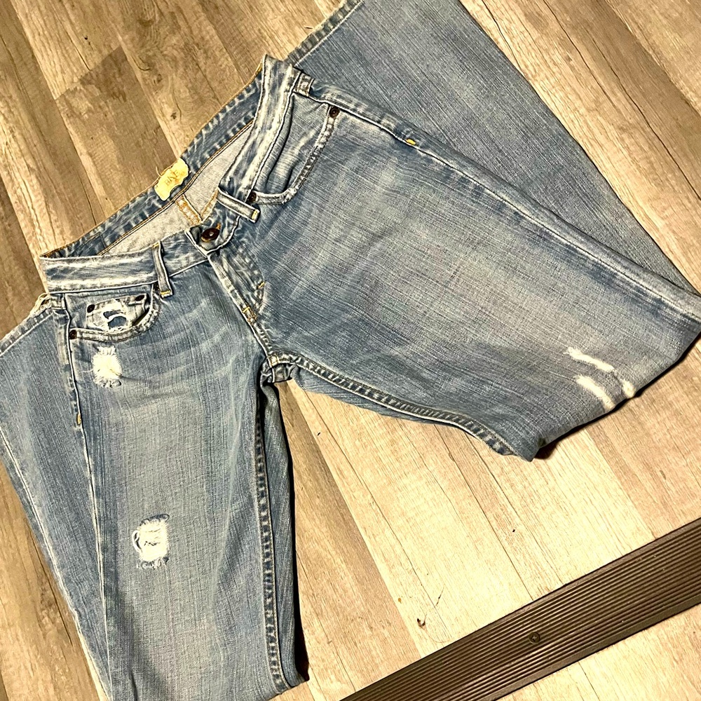 BKE Women's Boot Cut Jeans - Light Blue